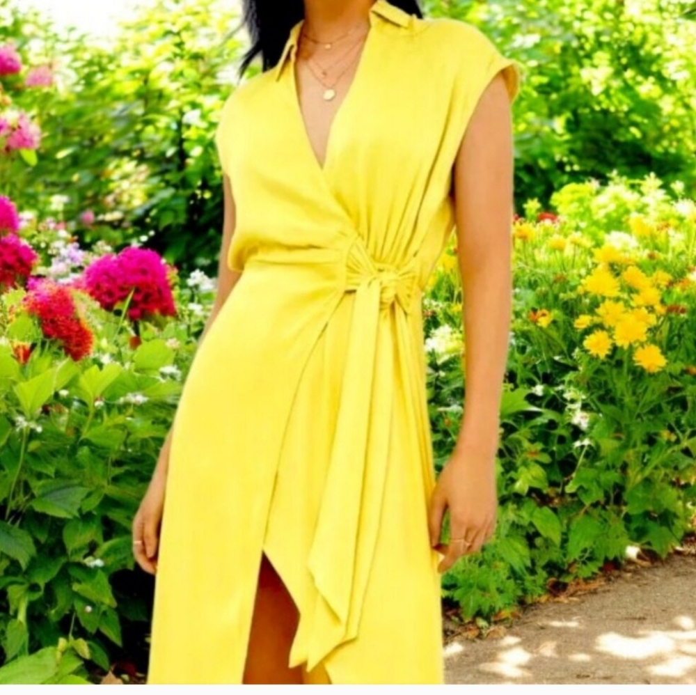 Maeve medium Yellow Midi Dress - Picture 5 of 16